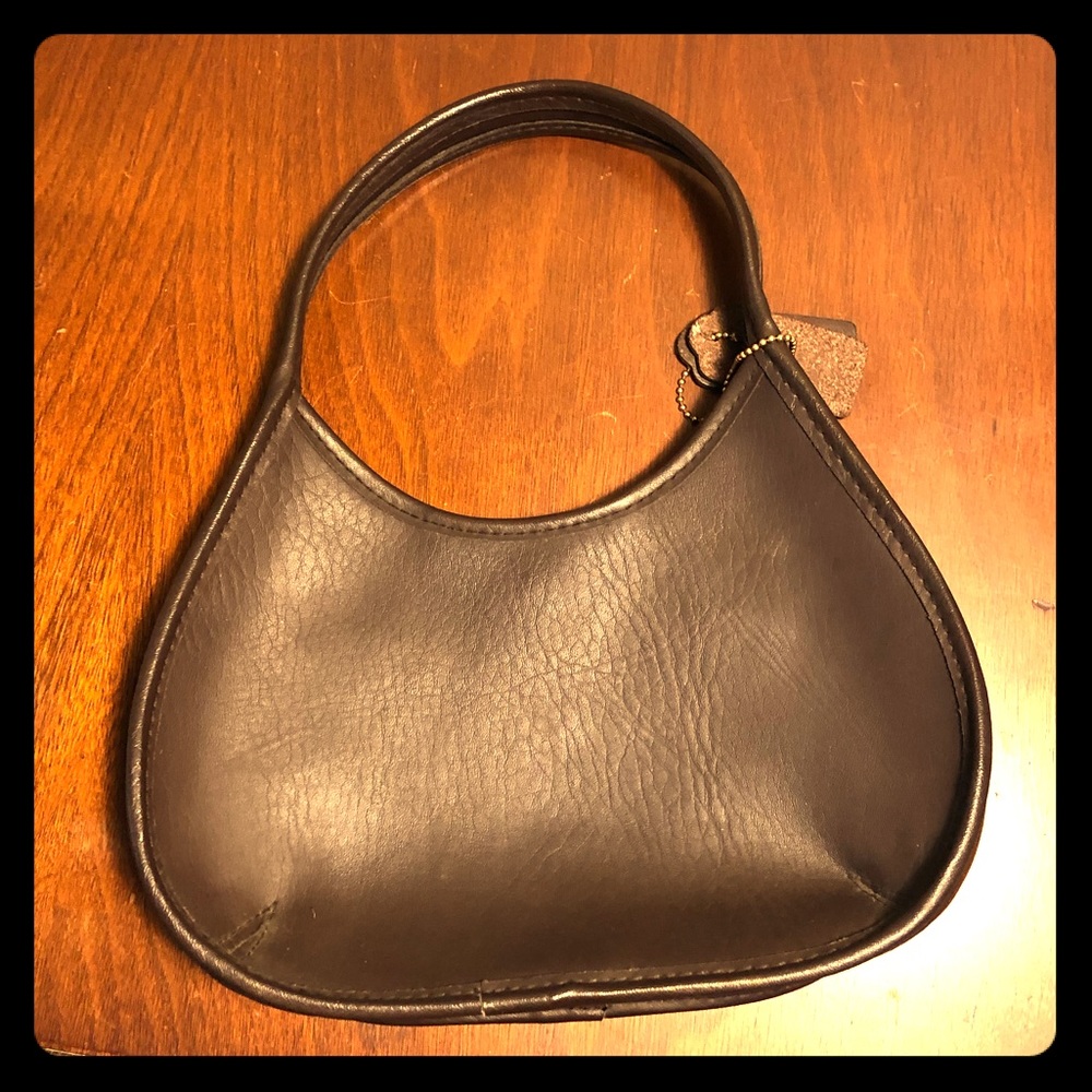 COACH chocolate brown small handbag